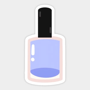Blue nail polish bottle Sticker